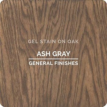 Ash gray, a warm brown general finishes stain for cabinets.