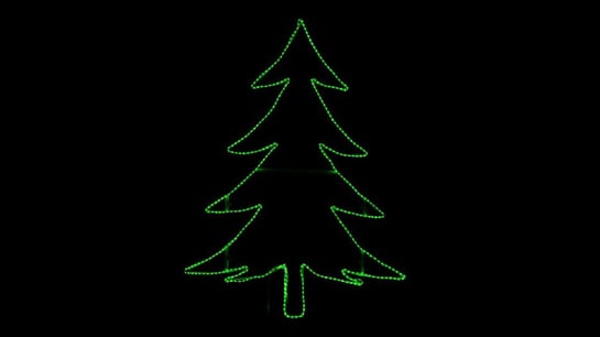 Light up christmas tree metal frame.