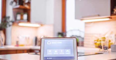 Smart home kitchen technology and lighting.for cabinets.