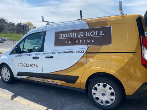 Brush & Roll Painting van in Omaha, NE for painting projects.