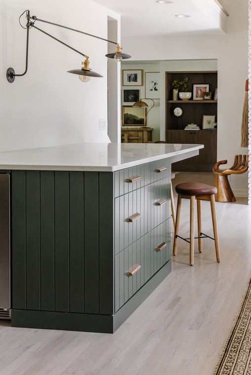 Painted kitchen island