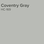 Benjamin Moore Coventry Gray paint swatch