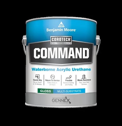 Command by Benjamin Moore paint can.