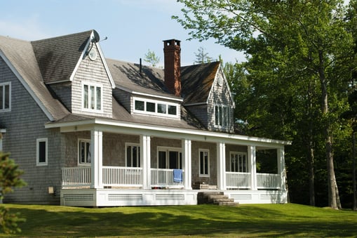 Classic house with gray paint