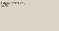 Benjamin Moore Edgecomb Gray paint swatch