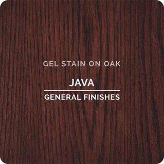 Deep dark brown stain for cabinets by General Finishes.