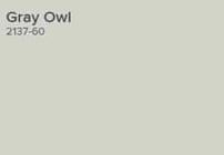 Benjamin Moore Gray Owl paint swatch