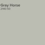 Benjamin Moore Gray Horse paint swatch