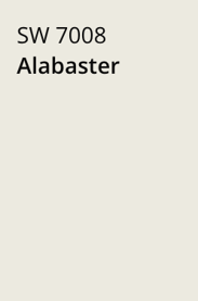 Alabaster #7008 - Sherwin Williams