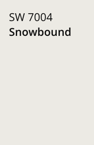 Snowbound #SW-7004 - Sherwin Williams