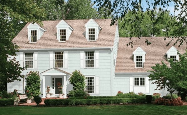 House with AI generated paint color by Sherwin Williams.