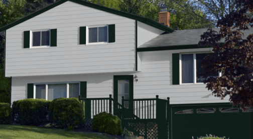 Color visualizer Lazy Gray shade on home exterior