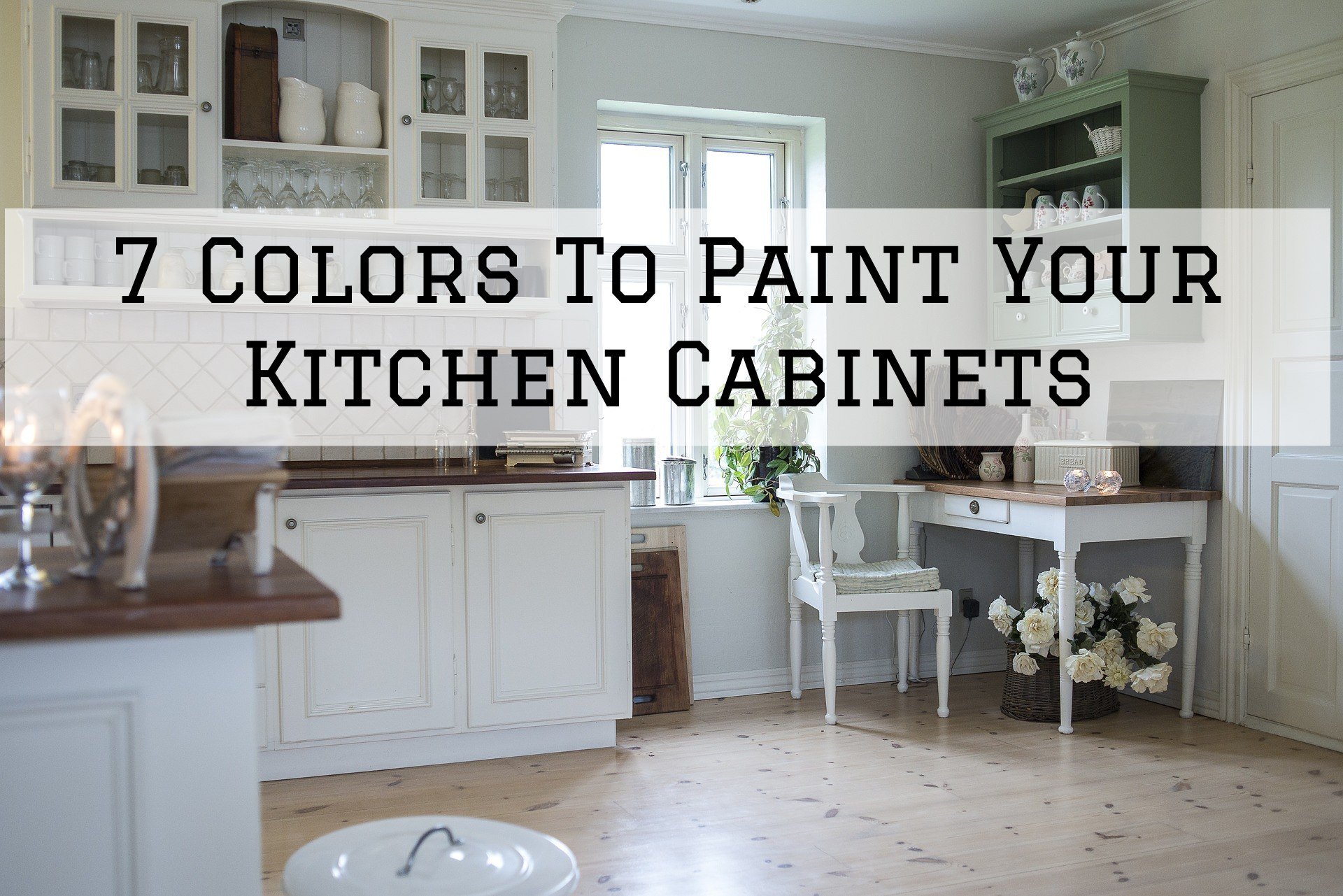 Kitchen with painted cabinetry